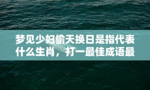 梦见少妇偷天换日是指代表什么生肖，打一最佳成语最佳释义解释答