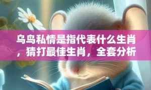 乌鸟私情是指代表什么生肖，猜打最佳生肖，全套分析成语落实