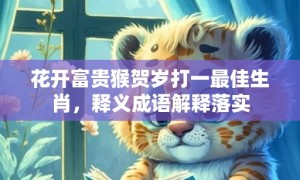 花开富贵猴贺岁打一最佳生肖，释义成语解释落实