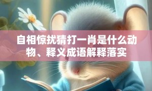 自相惊扰猜打一肖是什么动物、释义成语解释落实