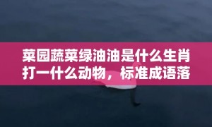 菜园蔬菜绿油油是什么生肖打一什么动物，标准成语落实释义