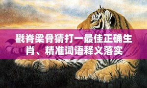 戳脊梁骨猜打一最佳正确生肖、精准词语释义落实