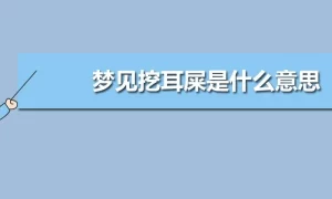 做梦梦见自己很多耳屎 梦到地上有很多耳屎缩略图