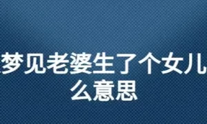 梦见老婆是男的 梦见老婆生了个儿子是什么意思缩略图