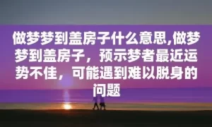 梦见扒房基 梦见死人是什么征兆缩略图