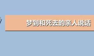 做梦做到去世的亲人 做梦瞧死去的亲人缩略图