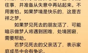 做梦梦到死去的人说话,梦到和死去的人说话缩略图