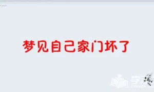 做梦自己在擦自己家的门 做梦梦到迷路回不了家了什么意思缩略图