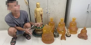 海南澄迈一寺庙十尊佛像被盗，嫌疑人再次行窃时被警方抓获缩略图