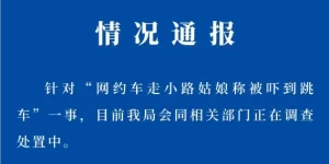 杭州余杭通报“网约车走小路，姑娘称被吓到跳车”：正在调查处置中缩略图