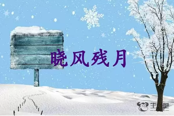 晓风残月是什么生肖插图