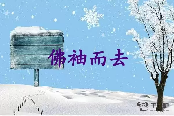 佛袖而去是什么生肖插图