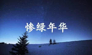 惨绿年华