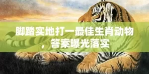 脚踏实地打一最佳生肖动物，答案曝光落实