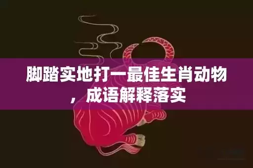 脚踏实地打一最佳生肖动物,成语解释落实 脚踏实地打一最佳生肖动物,成语解释落实