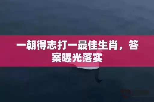 一朝得志打一最佳生肖,答案曝光落实 一朝得志打一最佳生肖,答案曝光落实