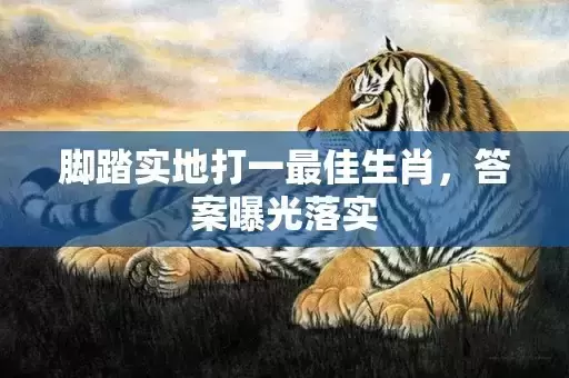 脚踏实地打一最佳生肖,答案曝光落实 脚踏实地打一最佳生肖,答案曝光落实