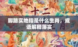 脚踏实地指是什么生肖，成语解释落实