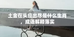 土金在头应出尽是什么生肖，成语解释落实