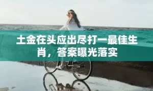 土金在头应出尽打一最佳生肖，答案曝光落实