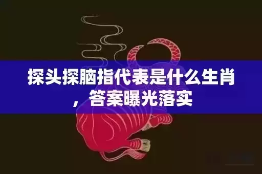 探头探脑指代表是什么生肖，答案曝光落实