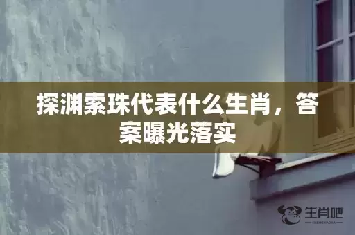 探渊索珠代表什么生肖,答案曝光落实 探渊索珠代表什么生肖,答案曝光落实