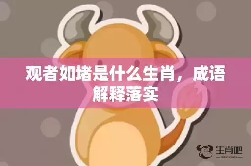 观者如堵是什么生肖，成语解释落实