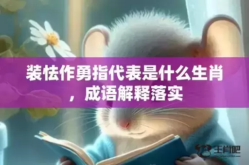 装怯作勇指代表是什么生肖,成语解释落实 装怯作勇指代表是什么生肖,成语解释落实