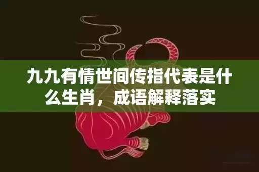九九有情世间传指代表是什么生肖，成语解释落实