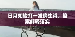 日月如梭打一准确生肖，答案解释落实