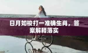 日月如梭打一准确生肖，答案解释落实