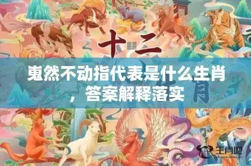 嵬然不动指代表是什么生肖，答案解释落实