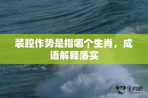 装腔作势是指哪个生肖，成语解释落实