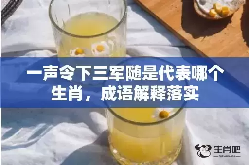 一声令下三军随是代表哪个生肖,成语解释落实 一声令下三军随是代表哪个生肖,成语解释落实