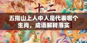 五指山上人中人是代表哪个生肖，成语解释落实