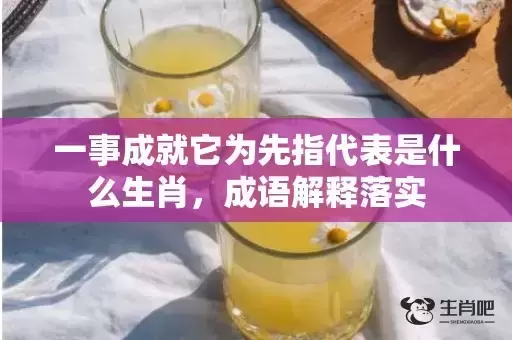 一事成就它为先指代表是什么生肖,成语解释落实 一事成就它为先指代表是什么生肖,成语解释落实