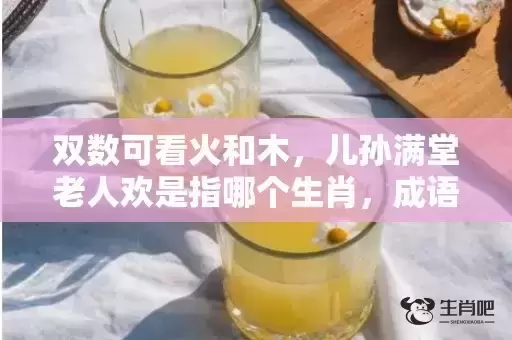 双数可看火和木，儿孙满堂老人欢是指哪个生肖，成语落实解释