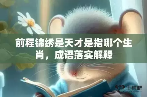 前程锦绣是天才是指哪个生肖，成语落实解释