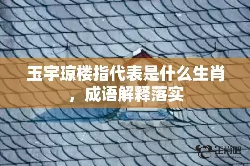 玉宇琼楼指代表是什么生肖，成语解释落实