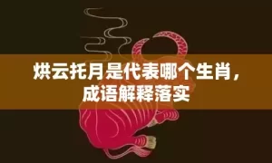 烘云托月是代表哪个生肖，成语解释落实