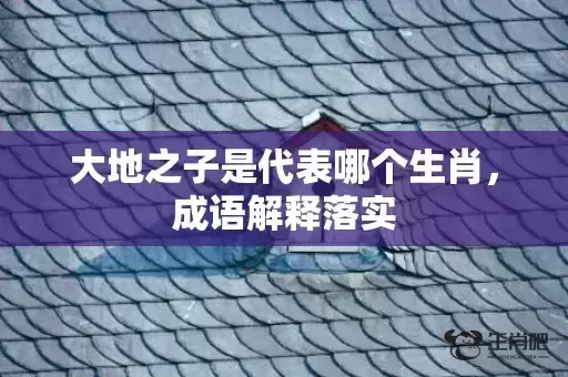 大地之子是代表哪个生肖，成语解释落实