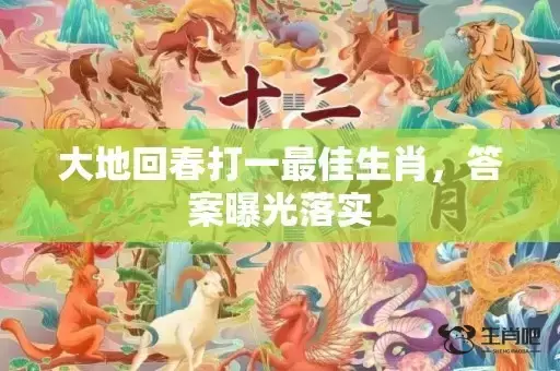 大地回春打一最佳生肖，答案曝光落实