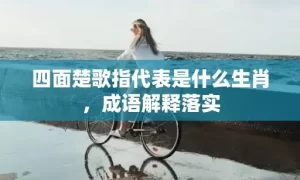 四面楚歌指代表是什么生肖，成语解释落实