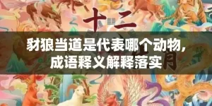 豺狼当道是代表哪个动物,成语释义解释落实