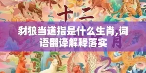 豺狼当道指是什么生肖,词语翻译解释落实