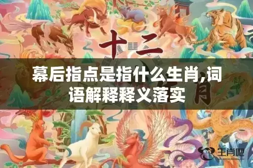 幕后指点是指什么生肖,词语解释释义落实
