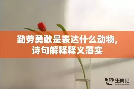 勤劳勇敢是表达什么动物,诗句解释释义落实 勤劳勇敢是表达什么动物,诗句解释释义落实
