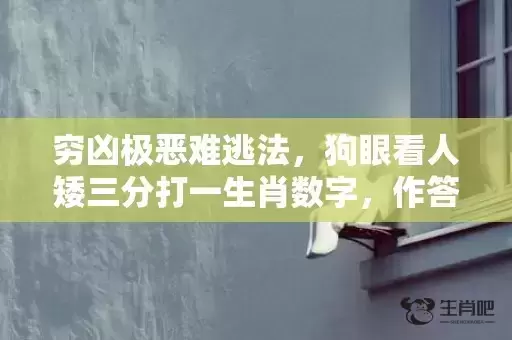 穷凶极恶难逃法，狗眼看人矮三分打一生肖数字，作答诗意解释落实