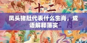 凤头猪肚代表什么生肖，成语解释落实