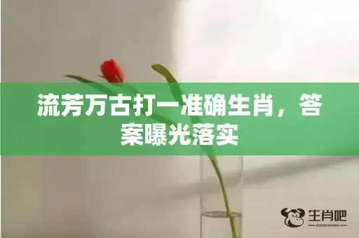流芳万古打一准确生肖，答案曝光落实